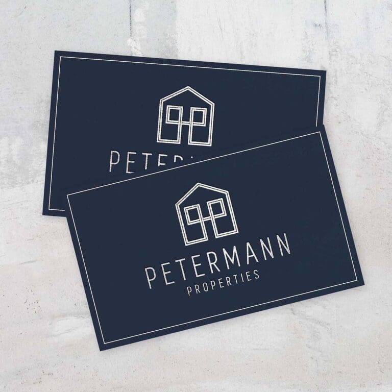 Petermann Properties Branding Business Cards