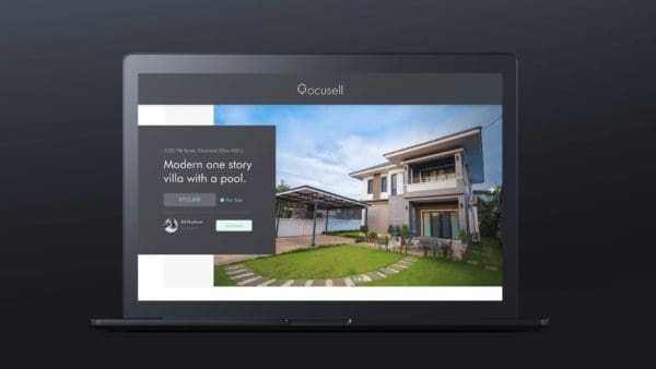 Ocusell Macbook Mockup Website